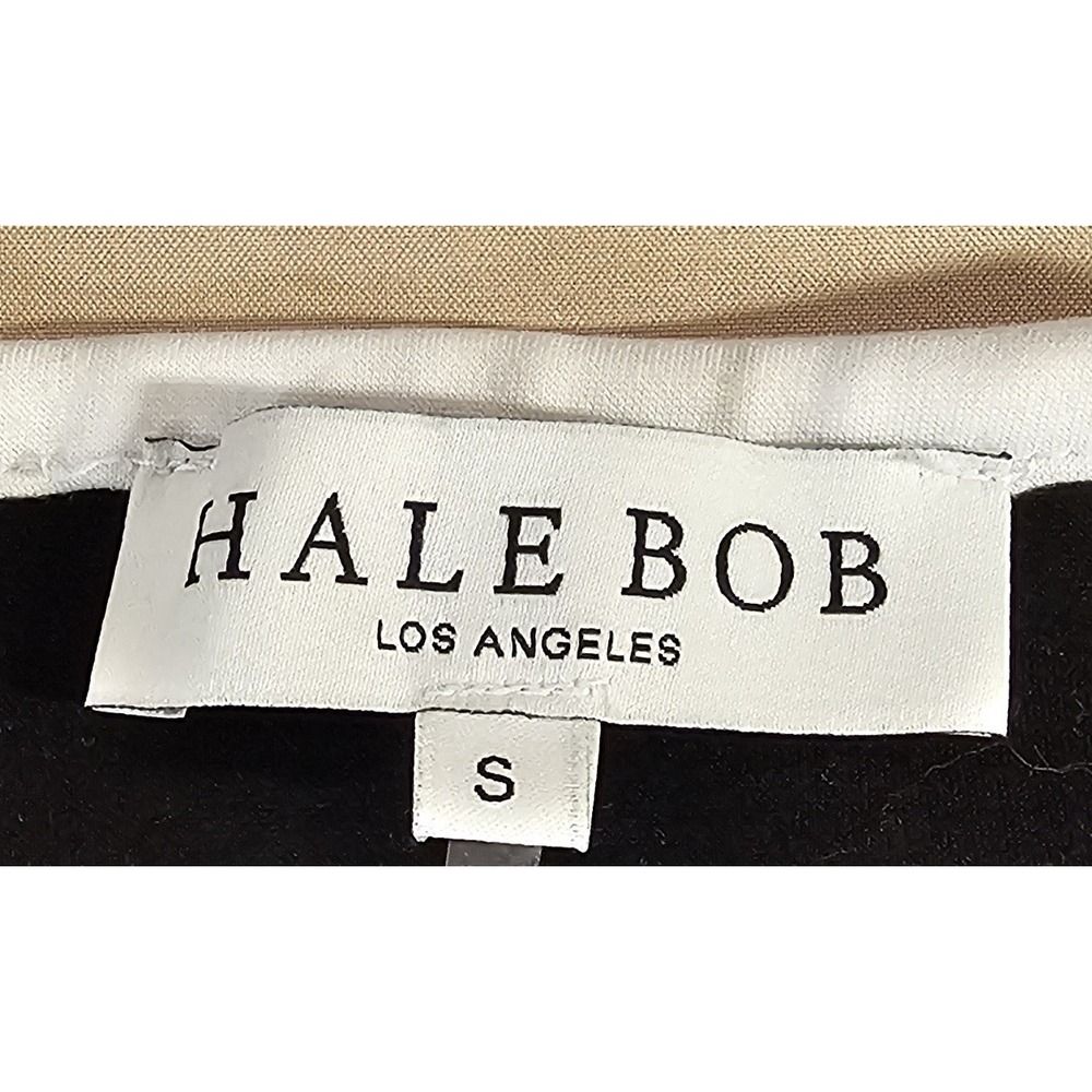 Hale Bob Black White Mini Dress S Y2K Mod Zip Front Preppy - Picture 3 of 3